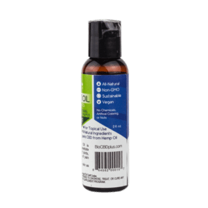 BioCBD+ Topical CBD Oil for Muscles & Joints 2oz Side
