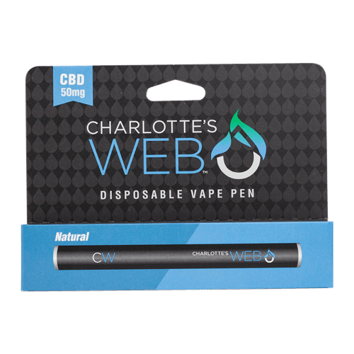 Charlotte's Web Disposable Vape Pen Natural 50mg CBD