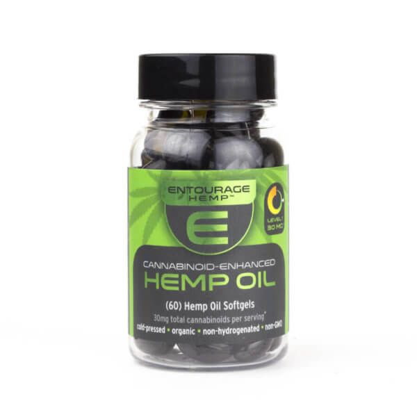 Entourage Cannabinoid Enhanced Hemp Oil Softgels 60 Pack