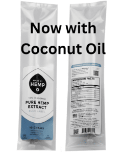 Made By Hemp Blue Label 15% Pure Hemp Extract with Coconut Oil, 10 gram tube