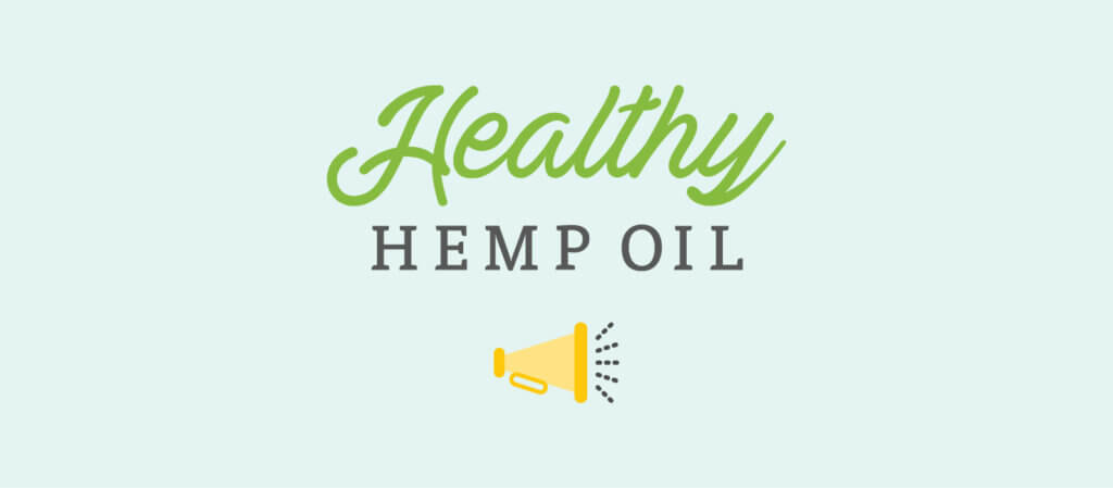 Healthy Hemp Oil Logo Message Notice