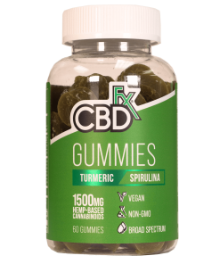 CBDfx - Turmeric / Spirulina Gummies, 25mg/60ct