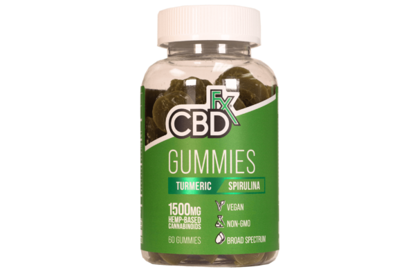 CBDfx - Turmeric / Spirulina Gummies, 25mg/60ct