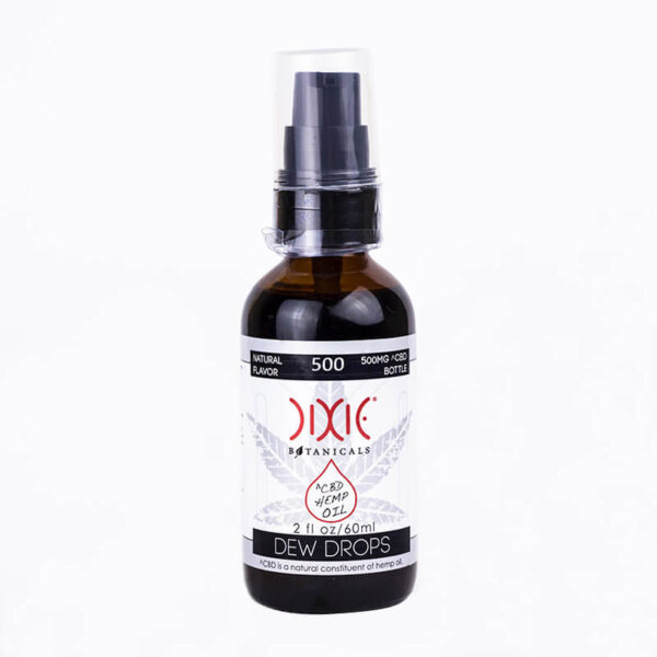 Dixie Botanicals Dew Drops 500mg Natural Front