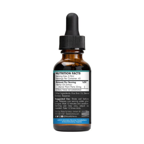 Made by Hemp: Relax THC Free CBD Tincture (500mg, 1000mg, 2000mg) - Image 5