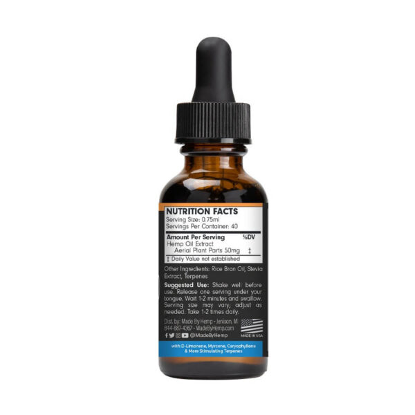 Made by Hemp: Relax THC Free CBD Tincture (500mg, 1000mg, 2000mg) - Image 7