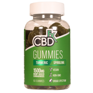 CBDfx - Turmeric / Spirulina Gummies, 25mg/60ct