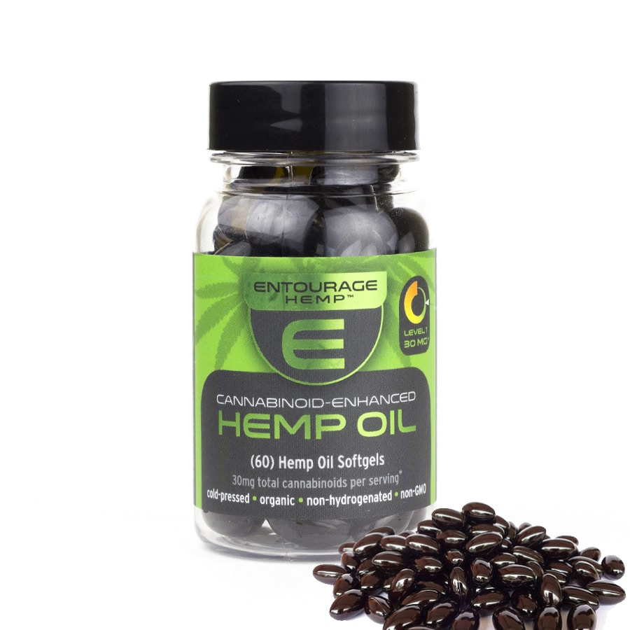 Entourage: CBD Hemp Oil Softgels (900 mg CBD)