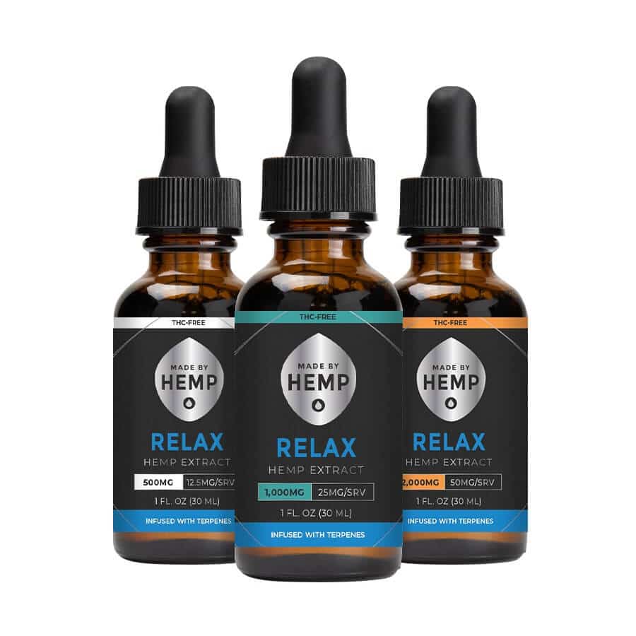 Made by Hemp: Relax THC Free CBD Tincture