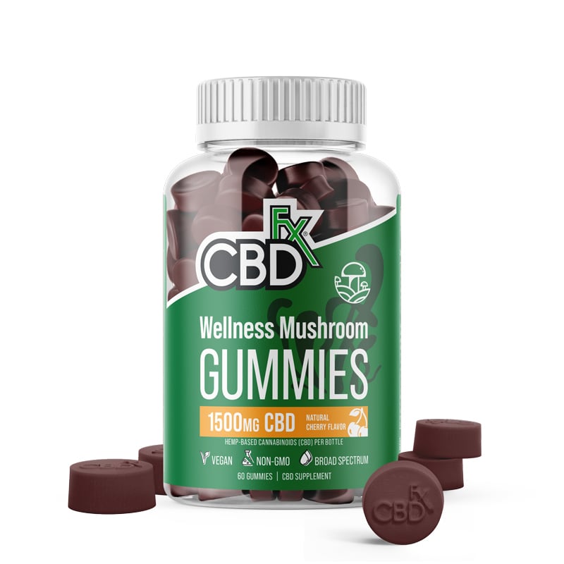CBDfx – Wellness Mushroom Gummies, 25mg/60ct